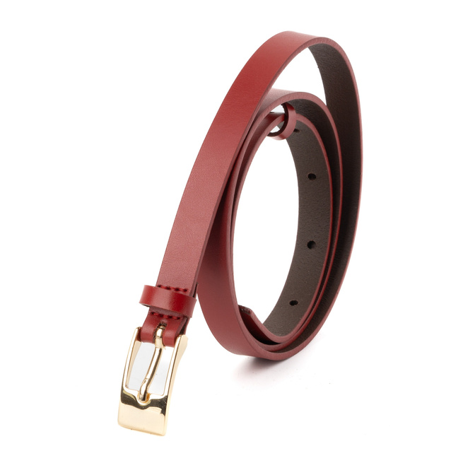 Dámský kožený pásek D136.15 Červený