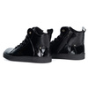 Barefoot buty skórzane minimalisthyczne Riley ocieplane czarne lakier