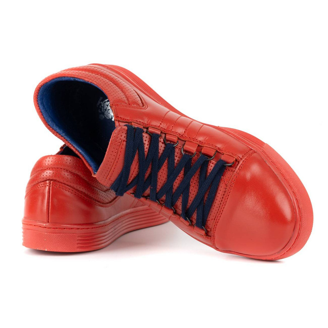 Pánská kožená obuv Casual 305 red