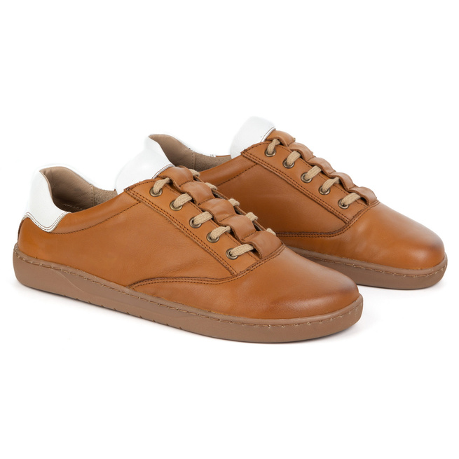 Sneakersy barefoot damskie Maja Olivier – anatomiczne buty skórzane brązowy 102MP