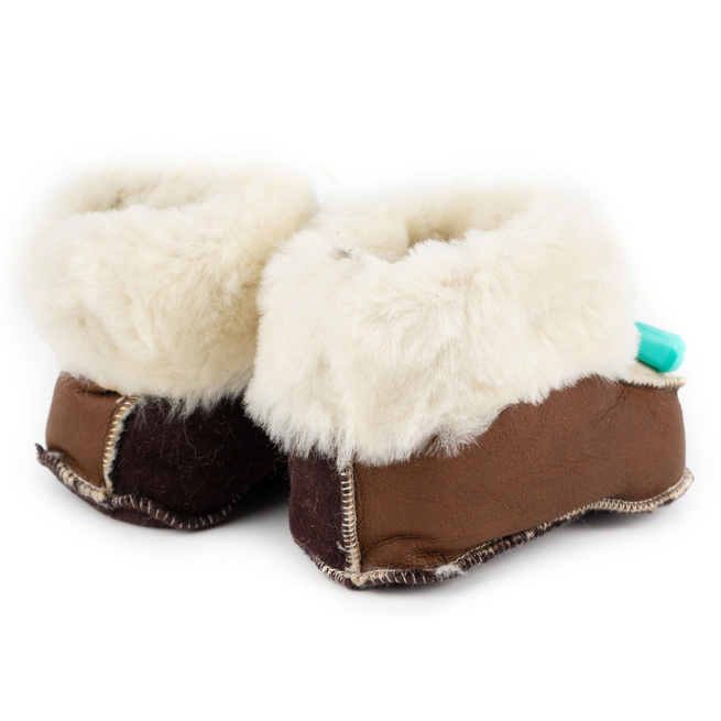 Dětská obuv v horském stylu z kůže W2