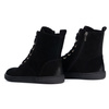 Buty damskie barefoot zimowe skórzane Olivier Liv 1303 ocieplane czarne nubuk