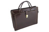Pánská kožená aktovka model 385 - tmavě hnědá