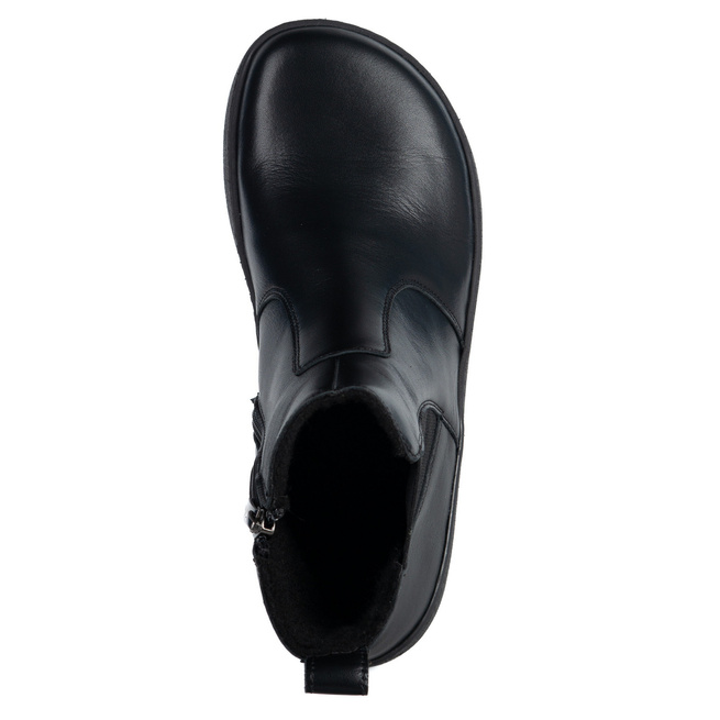 Dámské barefoot zimní kožené boty Olivier Liv 1303 zateplené hnědé