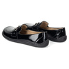 Barefoot damskie mokasyny skórzane minimalistyczne 1288AR czarny lakier