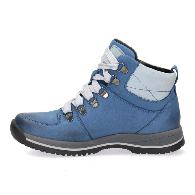 Dámské kožené boty Blue Pollonus blue nubuck 5-1122-019