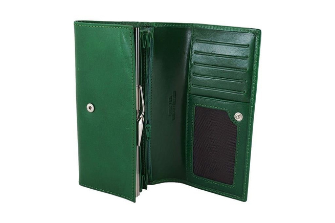 Dámská kožená peněženka Barberini's - zelená