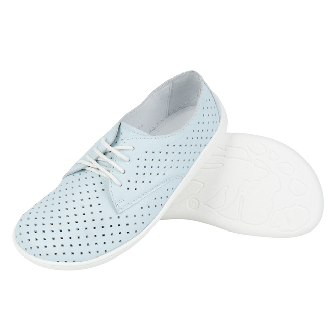 BAREFOOT Damskie minimalistyczne ażurowe 1288POL błękitne