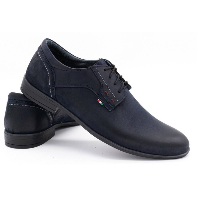 Pánská kožená obuv Olivier 305GT navy blue