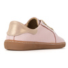 Aura: Różowe Damskie Barefoot Sneakersy Skórzane | Modne Buty Minimalistyczne, Zerowy Drop