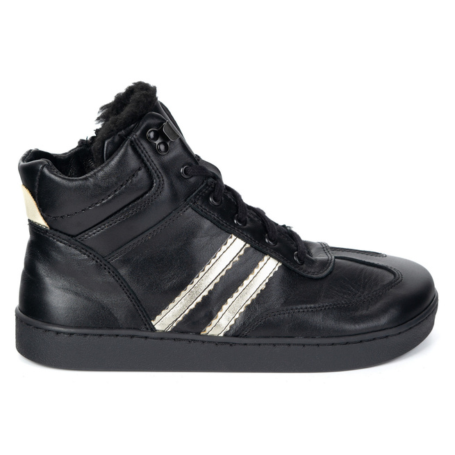 Skórzane buty BAREFOOT damskie zimowe 201MP ocieplane z naturalnej skóry