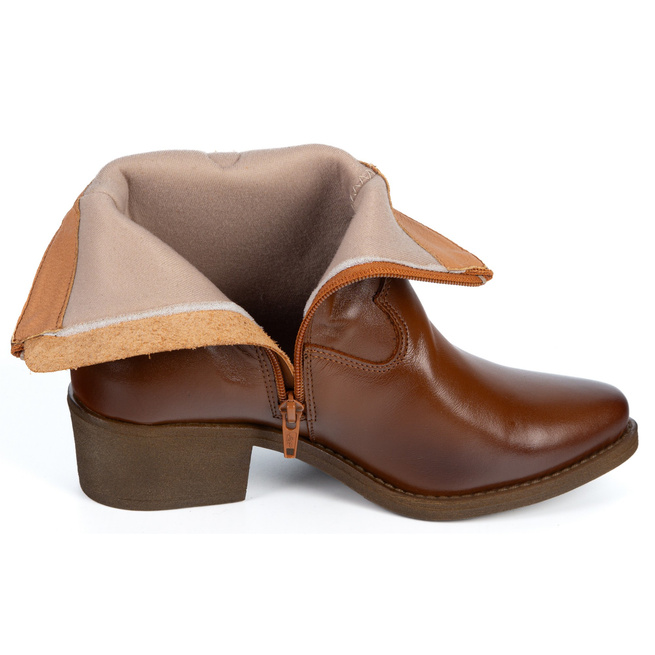 Olivier Dakota – eleganckie botki damskie skórzane premium, kowbojki