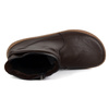 Dámské barefoot boty zateplené zipem 1297 chocolate brown