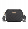 Dámská městská taška malá kosočtvercová taška přes rameno černá