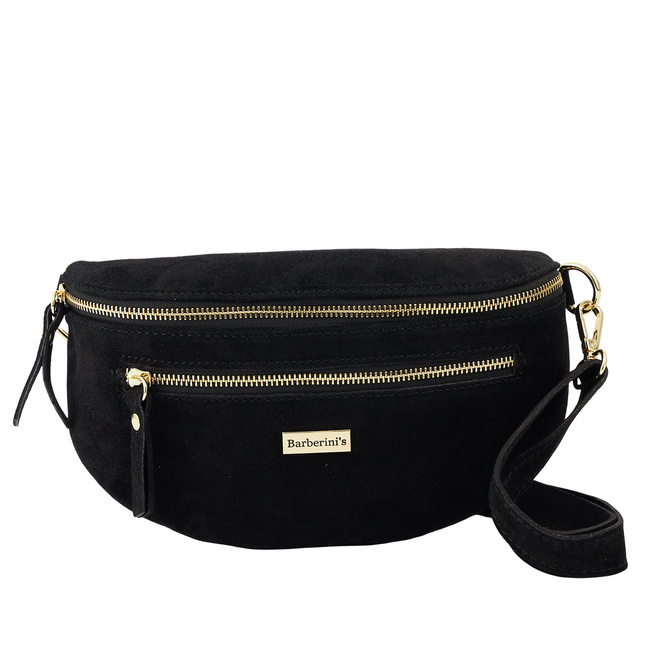 Dámská semišová ledvinka Barberinis - černá