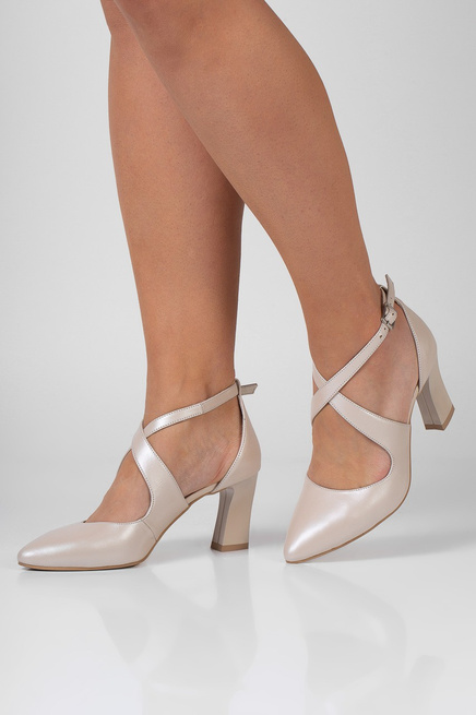 Lodičky na jehlovém podpatku béžové Iga