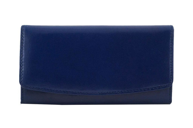 Dámská italská kožená peněženka Navy blue