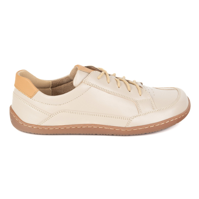 BAREFOOT Dámské minimalistické kožené tenisky OLIVIER 1282 beige