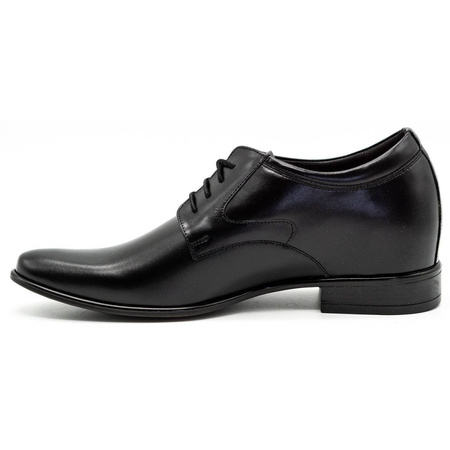 Buty męskie wizytywe P11 podwyższające czarne