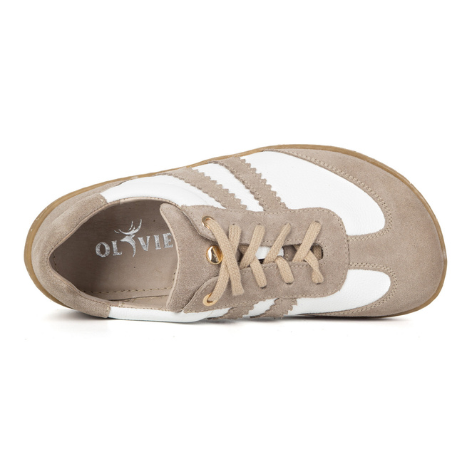 Damskie buty barefoot model 1774POL BIAŁY+CAPUCINO