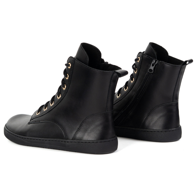 Buty damskie barefoot zimowe skórzane Olivier Liv 1303 ocieplane