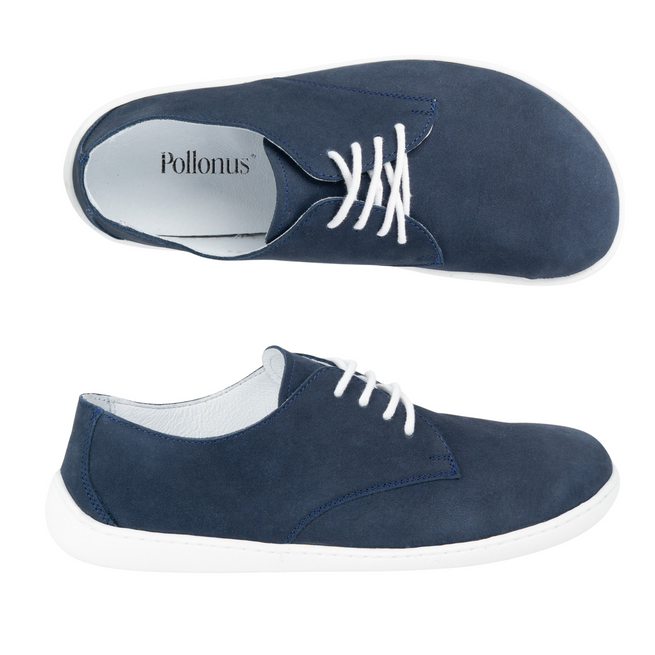 Skórzane pólbuty damskie Pollonus Barefoot 5-1288-026 Granat Samuel