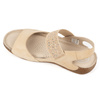 Dámské kožené sandály POLISH s měkkou stélkou 0546 beige