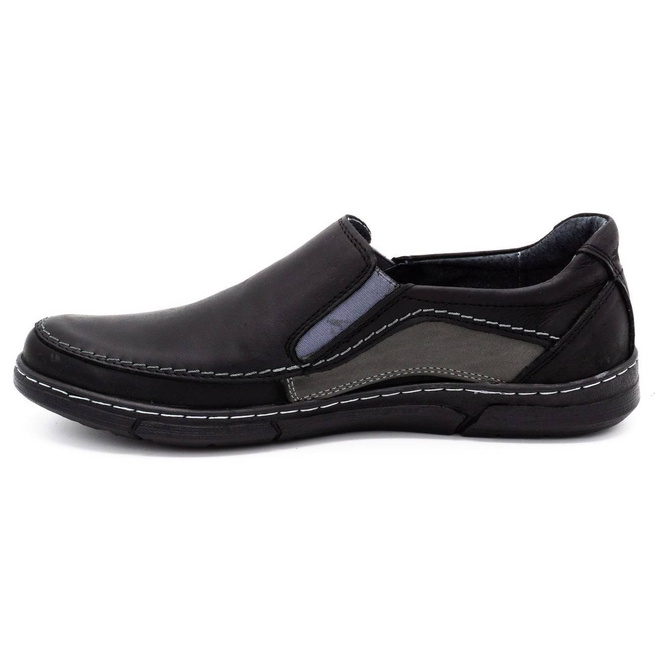 Buty męskie slip-on 283GT czarne