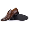 Buty męskie wizytowe skórzane 256T5 brązowe