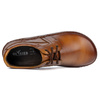 BAREFOOT Męskie buty skórzane sznurowane minimalistyczne 115KZ  brązowe