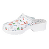Buty damskie skórzane chodaki klapki w medyczne wzory comfooty Alice