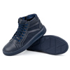 Pánské zimní kožené tenisky 886K navy blue