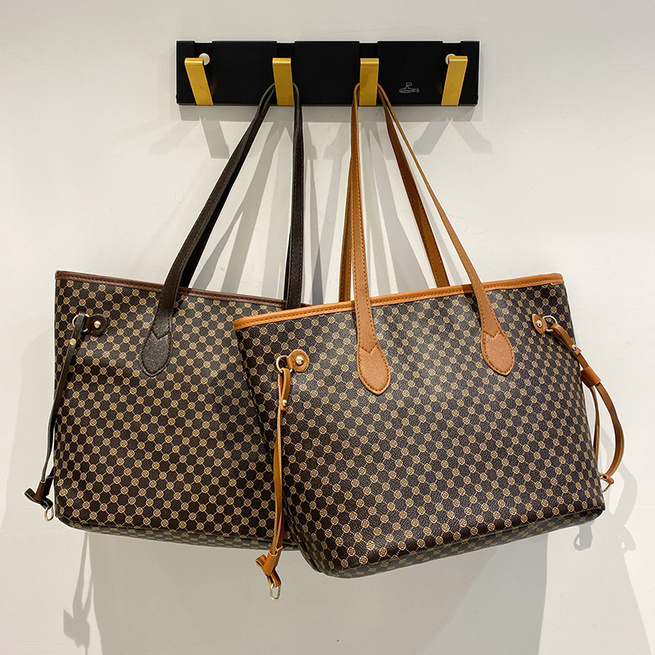 duża Torebka damska Shopper JS78 brązowa