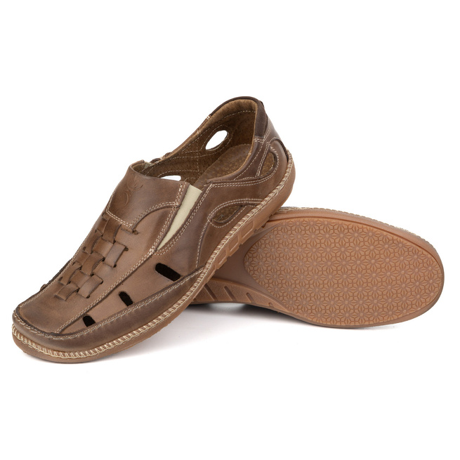 Pánské nazouvací boty 314GT camel