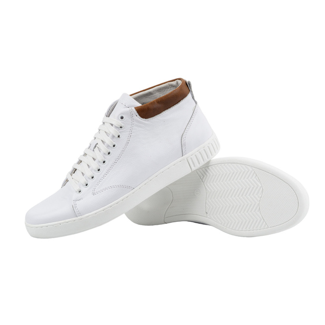 Pánské kožené tenisky 2108 white