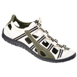 Buty męskie skórzane przewiewne rowerowe 262KZ białe z zielonym