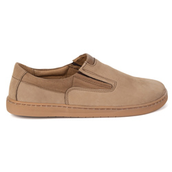 Buty BAREFOOT skórzane czarne męskie 75KZ jasny brąz