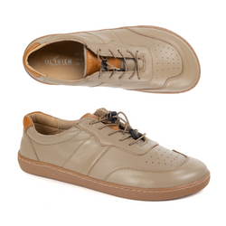 BUTY DAMSKIE BAREFOOT SKÓRA MINIMALISTYCZNE SZEROKIE ARIA cappuccino 103MP