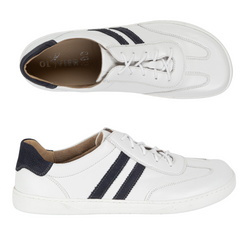 Buty męskie casual skórzane sznurowane BAREFOOT FRIENDLY 1290 białe