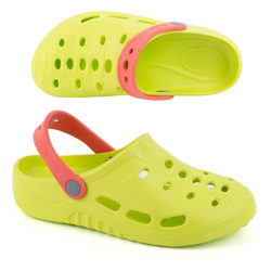 Klapki damskie obuwie piankowe 56650 Holiday limonka