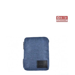 Męska szaszetka BIG STAR  z paskiem HH574177 imitacja jeansu granat