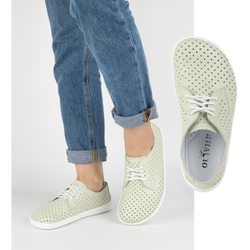 BAREFOOT Damskie minimalistyczne ażurowe 1288POL zielone