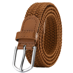 Pasek parciany do spodni model 143.2 brązowy