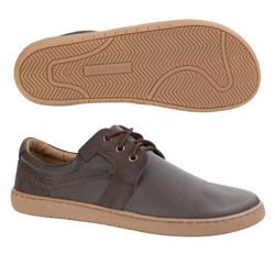 BAREFOOT Męskie buty skórzane sznurowane minimalistyczne 115KZ brązowe