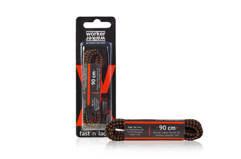 Sznurowadła Fast'n laces czarno- pomarańczowe