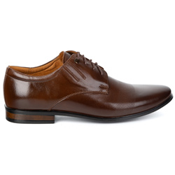 Buty męskie skórzane wizytowe 481 ciemny brąz