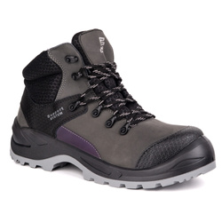 Trzewiki męskie skórzane robocze Techwork 1166P S2 SR szare