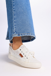 Trampki damskie półbuty Big Star z wzorem W274925 białe