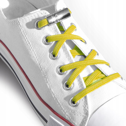 Elastyczne sznurowadła bez wiązania na magnes żółte