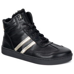 Skórzane buty BAREFOOT damskie zimowe 201MP ocieplane z naturalnej skóry